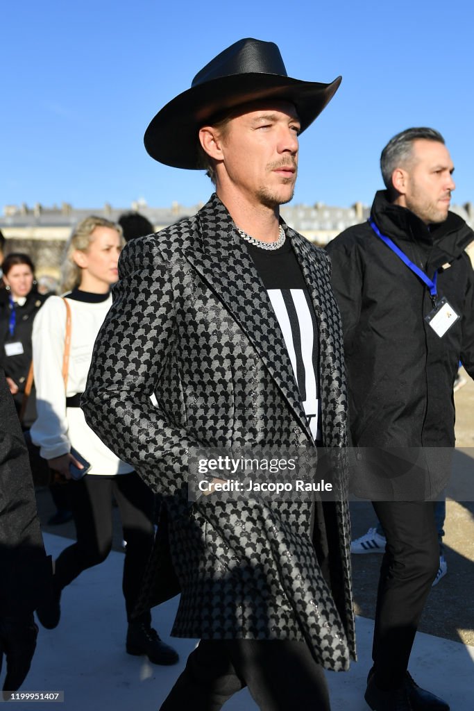 Celebrity Sightings - Paris Fashion Week - Menswear F/W 2020-2021 : Day Three