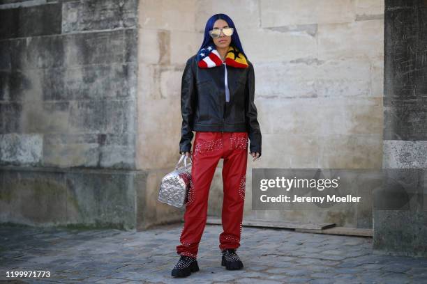 Street style, Pop Smoke arriving at Louis Vuitton Fall Winter 2020-2021  Menswear show, held at Jardin des Tuileries, Paris, France, on January 16,  2020. Photo by Marie-Paola Bertrand-Hillion/ABACAPRESS.COM Stock Photo -  Alamy