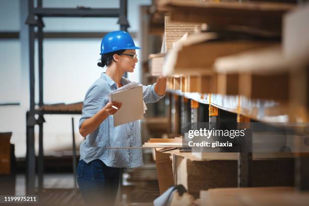 warehouse inspection. - timber factory stock pictures, royalty-free photos & images