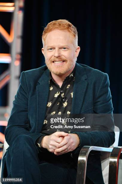 Jesse Tyler Ferguson of "Extreme Makeover: Home Edition" speaks during the HGTV segment of the 2020 Winter TCA Press Tour at The Langham Huntington,...