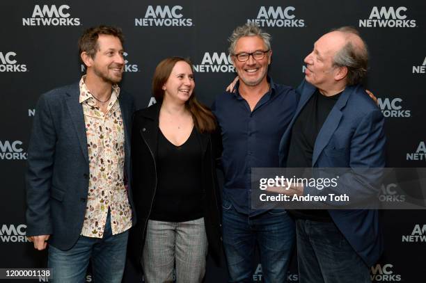 Chadden Hunter, Emma Napper, Jonny Keeling and Hans Zimmer of 'Seven Worlds, One Planet' attend the AMC Networks portion of the Winter 2020 TCA Press...