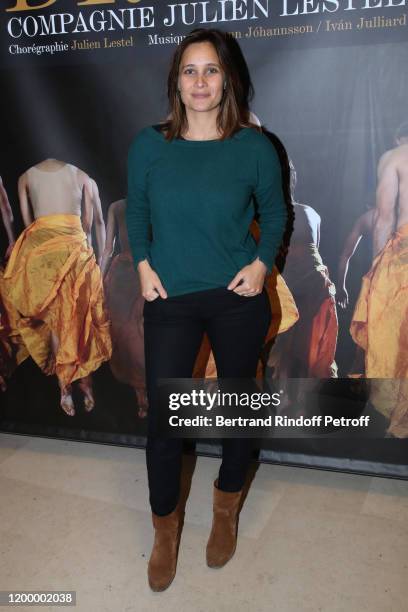 Actress Julie de Bona attends the Exceptional performance of "Dream - Compagnie Julien Lestel" at Salle Pleyel on January 16, 2020 in Paris, France.