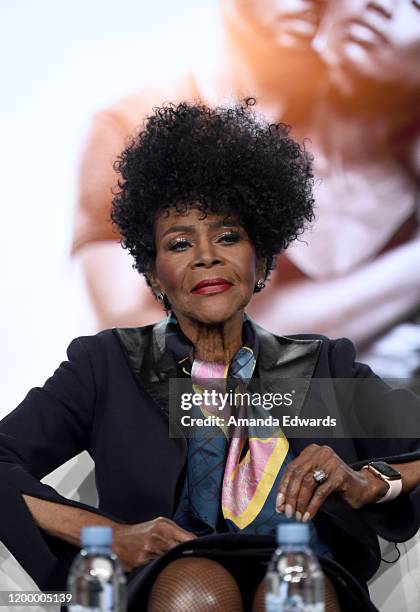 Cicely Tyson of 'Cherish The Day' speaks onstage during the OWN: Oprah Winfrey Network portion of the Discovery, Inc. TCA Winter Panel 2020 at The...