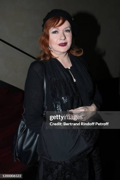 Actress Catherine Jacob attends the Exceptional performance of "Dream - Compagnie Julien Lestel" at Salle Pleyel on January 16, 2020 in Paris, France.