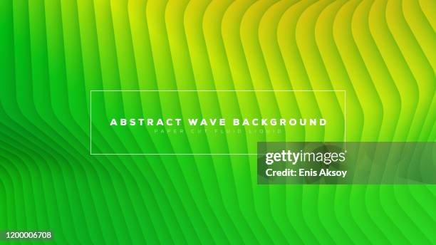 modern abstract wave paper cut fluid liquid background - collage layout template stock illustrations