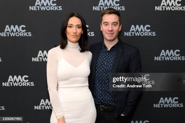 Sian Clifford and James Graham of 'Quiz' attend the AMC Networks portion of the Winter 2020 TCA Press Tour on January 16, 2020 in Pasadena,...