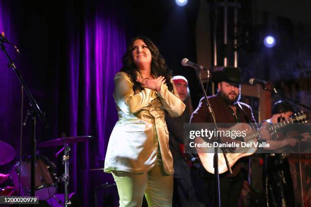 Kree Harrison performs onstage for her "Chosen Family Tree" album launch on January 16, 2020 in Nashville, United States.