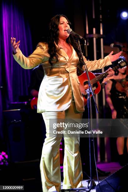 Kree Harrison performs onstage for her "Chosen Family Tree" album launch on January 16, 2020 in Nashville, United States.