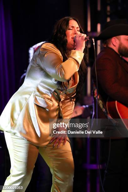 Kree Harrison performs onstage for her "Chosen Family Tree" album launch on January 16, 2020 in Nashville, United States.