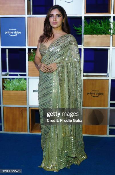 Bhumi Pednekar attends the Amazon Prime Video celebration on January 16,2020 in Mumbai, India