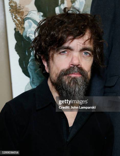 Peter Dinklage attends Hunter Theater Project's "Mac Beth" opening night celebration on January 16, 2020 in New York City.