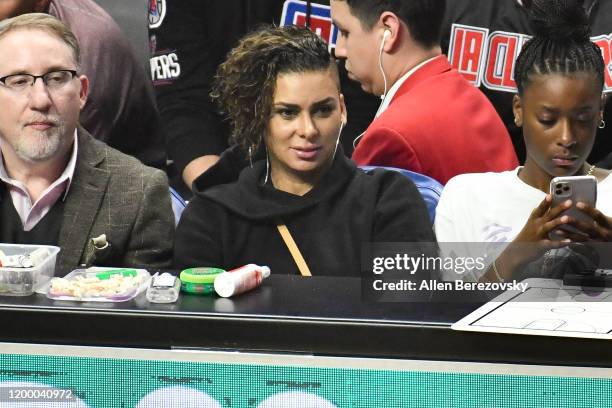 Laura Govan attends a basketball game between the Los Angeles Clippers and the Orlando Magic at Staples Center on January 16, 2020 in Los Angeles,...