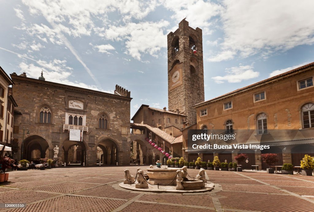 Italy. Bergamo. The old town.