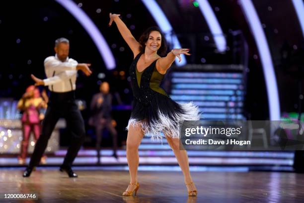 Shirley Ballas and Joshua Keefe during the opening night of the Strictly Come Dancing Arena Tour 2020 at Arena Birmingham on January 16, 2020 in...