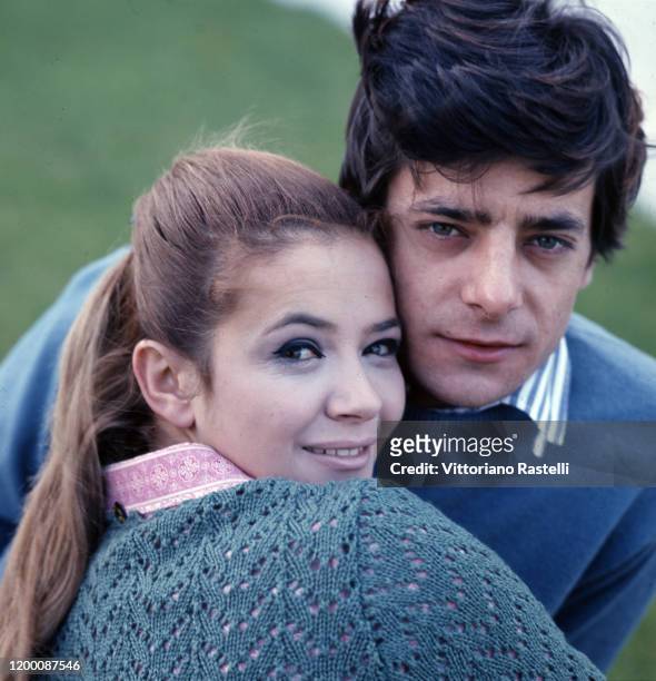 Rome, Italy, September 1966: Italian actors Laura Efrikian and Giancarlo Giannini.