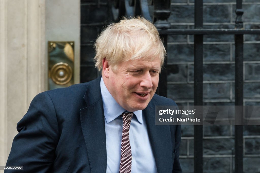 Boris Johnson Departs For The House Of Commons