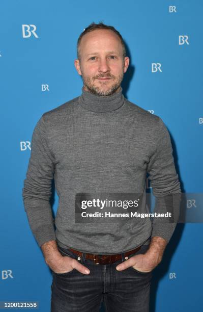 Actor Maximilian Brückner during the BR Film Brunch at Literaturhaus on January 17, 2020 in Munich, Germany.