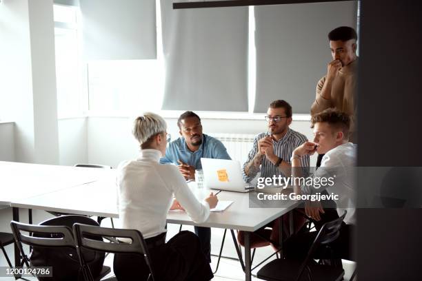 business consultations - georgijevic coworking consultation stock pictures, royalty-free photos & images