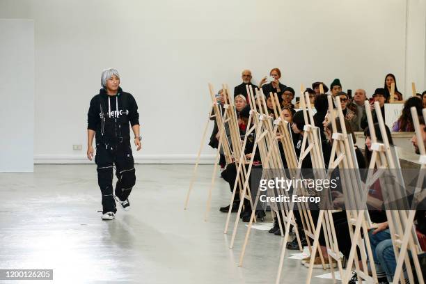 France – January 17: A model walks the runway during the Maison Mihara Yasuhiro Menswear Fall/Winter 2020-2021 show as part of Paris Fashion Week at...