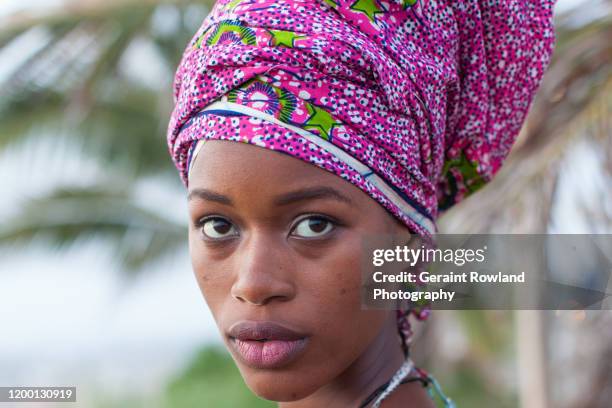 senegalese woman head shot - dakar stock pictures, royalty-free photos & images