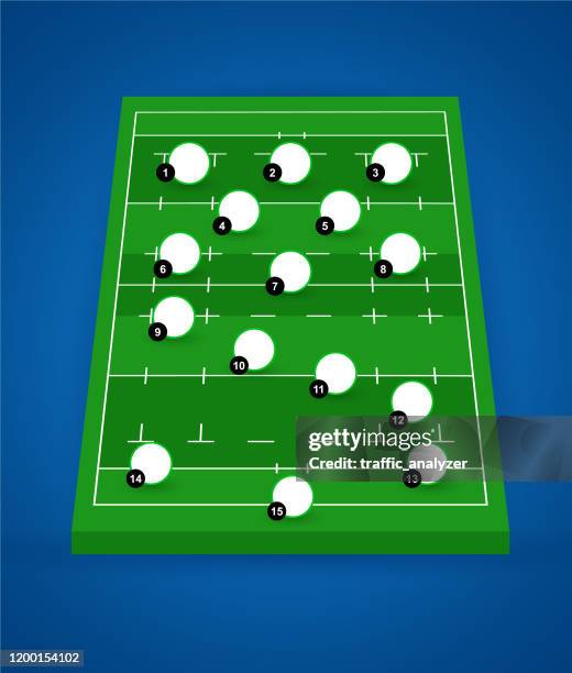 rugby pitch - rugby pitch stock illustrations