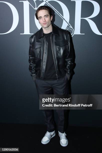 Robert Pattinson attends the Dior Homme Menswear Fall/Winter 2020-2021 show as part of Paris Fashion Week on January 17, 2020 in Paris, France.