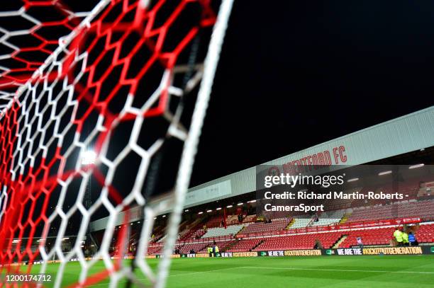 General view of Griffin Park, home of Brentford during the Sky Bet Championship match between Brentford and Leeds United at Griffin Park on February...