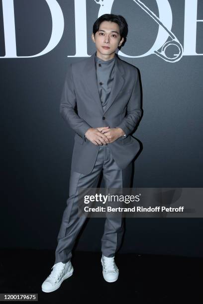 Ryo Yoshizawa attends the Dior Homme Menswear Fall/Winter 2020-2021 show as part of Paris Fashion Week on January 17, 2020 in Paris, France.
