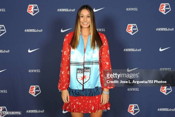 Julia Bingham during the 2020 NWSL College Draft at the Baltimore Convention Center on January 16, 2020 in Baltimore, Maryland.