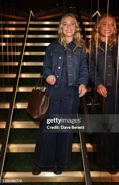 Ayesha Shand attends The Elephant Family Dinner at Gymkhana London on February 11, 2020 in London, England.