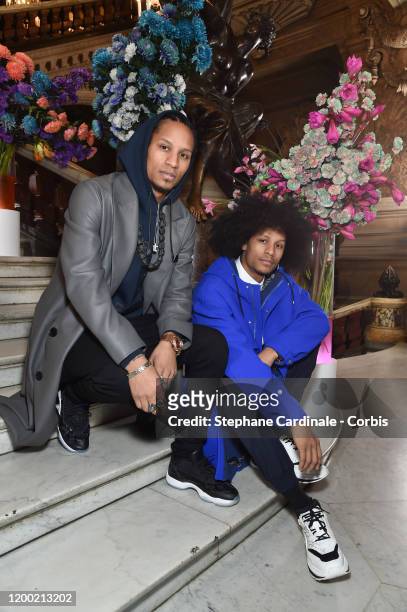 Les Twins" : Larry Bourgeois aka Ca Blaze and Laurent Bourgeois aka Lil Beast attend the Berluti Menswear Fall/Winter 2020-2021 show as part of Paris...