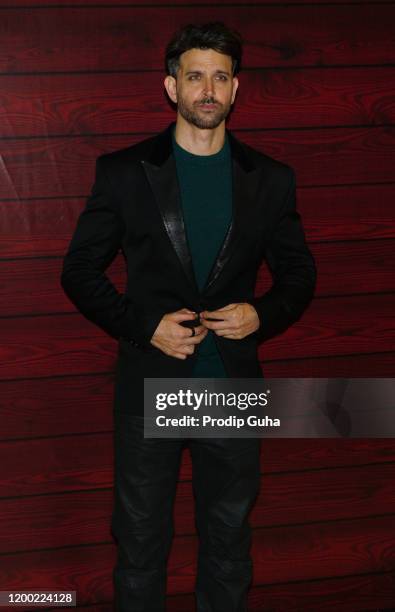 Hrithik Roshan attends the Javed Akhtar's 75th birthday celebration on January 17, 2020 in Mumbai,India