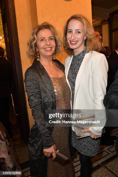 Michaela May and her daughter Lilian Schiffer attend the Bayerischer Filmpreis 2020 at Prinzregententheater on January 17, 2020 in Munich, Germany.