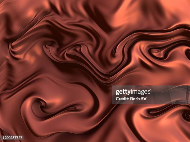 liquid chocolate - chocolate swirls foto e immagini stock