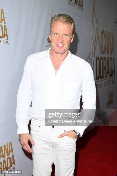 Dolph Lundgren attends Cana Dorada Film & Music Festival - White Gala: Latin Night on January 17, 2020 in Punta Cana, Dominican Republic.