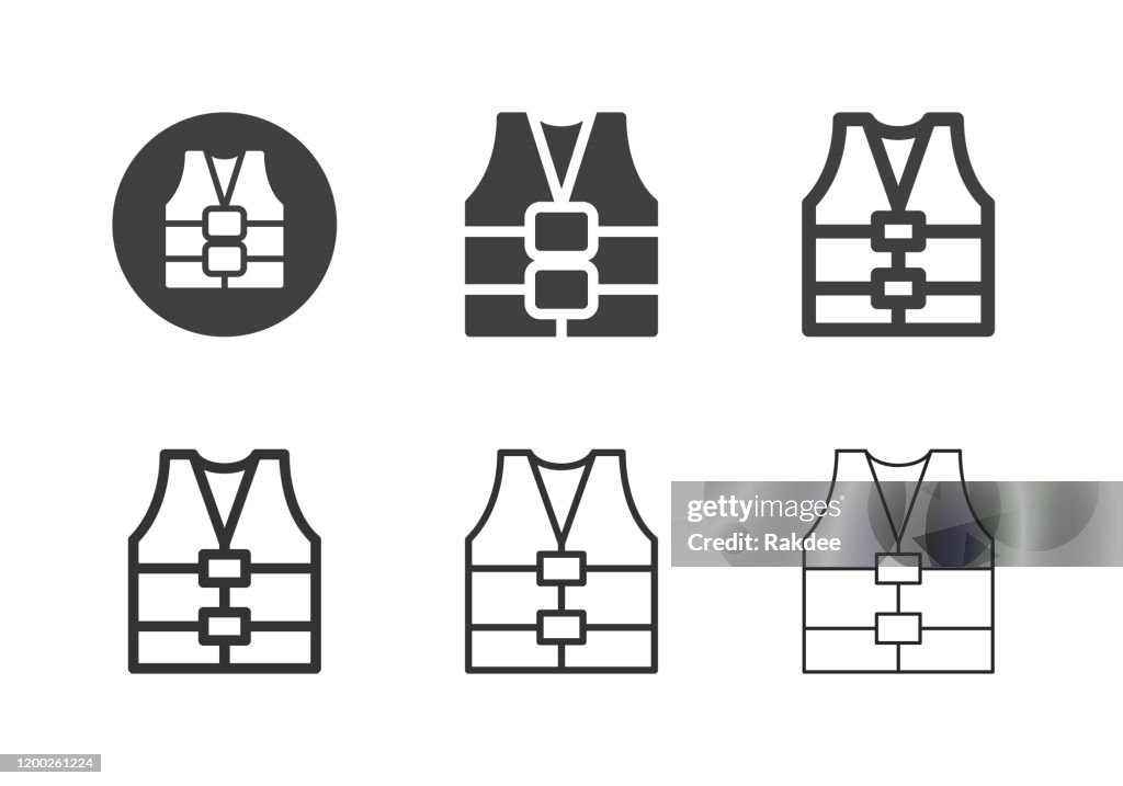 Life Jacket Icons - Multi Series