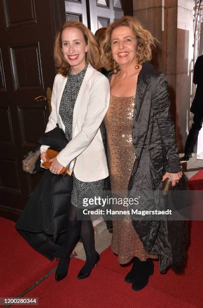 Michaela May and her daughter Lilian Schiffer attend the Bayerischer Filmpreis 2020 at Prinzregententheater on January 17, 2020 in Munich, Germany.