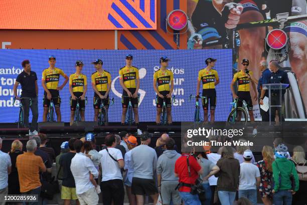 George Bennett of New Zealand and Team Jumbo-Visma / Christopher Harper of Australia and Team Jumbo-Visma / Lennard Hofstede of Netherlands and Team...