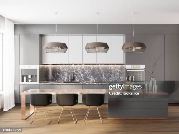 3,579 Modern Kitchen Front View Stock Photos, High-Res Pictures, and ...