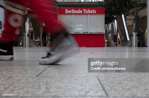 February 2020, Berlin: The sales outlets for the Berlinale Film Festival are closed in the Potsdamer Platz Arkaden. Photo: Paul Zinken/dpa