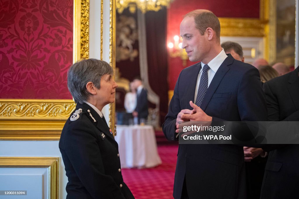 The Duke Of Cambridge Hosts A Reception For The Metropolitan and City Police Orphans Fund