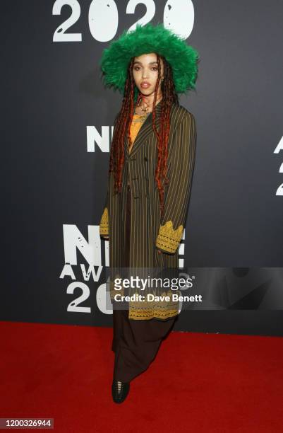 Twigs attends The NME Awards 2020 at the O2 Academy Brixton on February 12, 2020 in London, England.