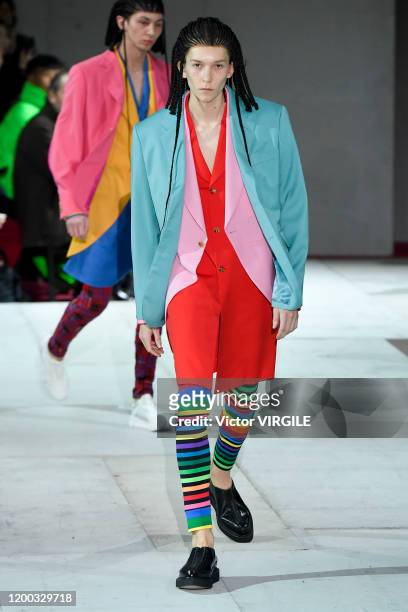 U2013 JANUARY 17: A model walks the runway during the Comme Des Garcons Homme Plus Menswear Fall/Winter 2020-2021 fashion show as part of Paris...
