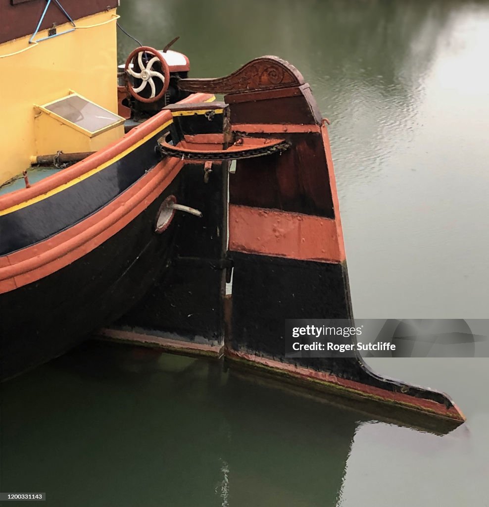 Boat And Rudder River Boat Rudder High-Res Stock Photo - Getty Images