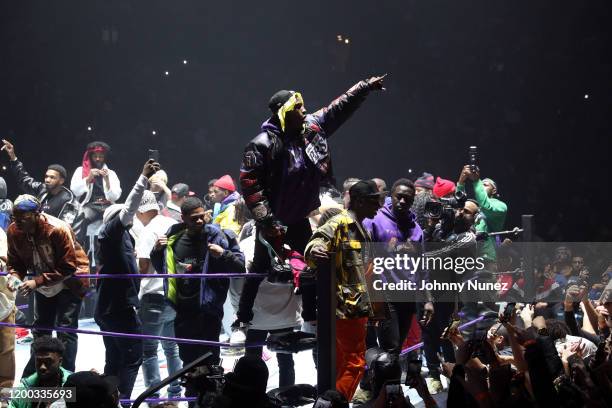 Rocky performs with A$AP Mob at Yams Day 2020 at Barclays Center on January 17, 2020 in New York City.
