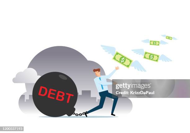 debt - value chain stock illustrations