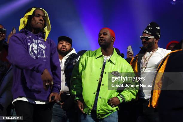 Rocky, A$AP Ferg, and Jim Jones perform at Yams Day 2020 at Barclays Center on January 17, 2020 in New York City.