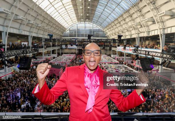 RuPaul Charles at RuPaul's DragCon UK presented by World Of Wonder at Olympia London on January 18, 2020 in London, England.