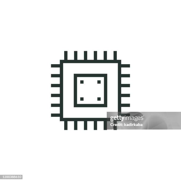 Pictogram Cpulijn, Stockfoto