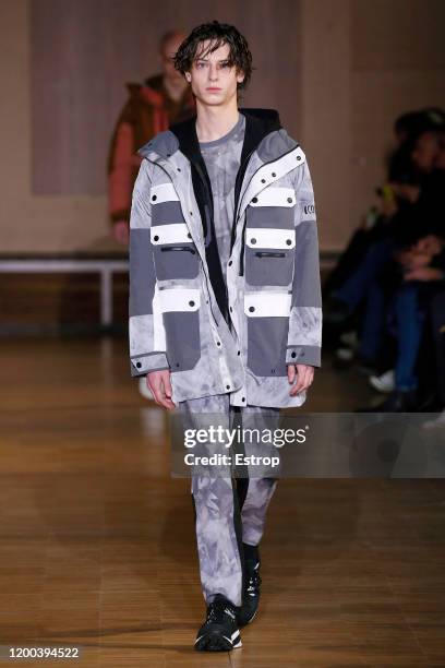 France – January 18: A model walks the runway during the White Mountaineering Menswear Fall/Winter 2020-2021 show as part of Paris Fashion Week on...